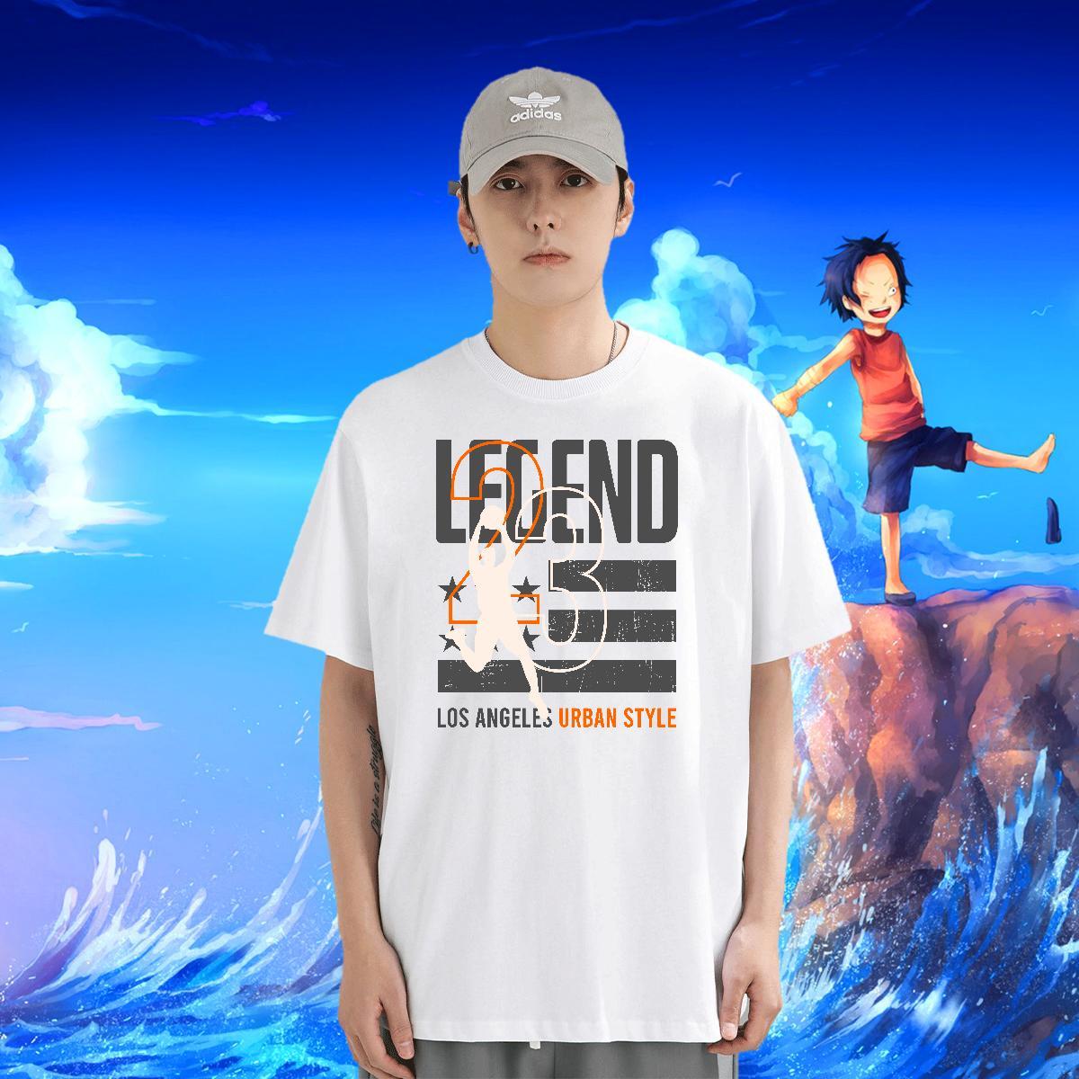 Brand Couples T Shirts 230g Cotton Daily Outfit basketball Graphic O Neck Short Sleeves Fashion Designer T-Shirts Tops Tees