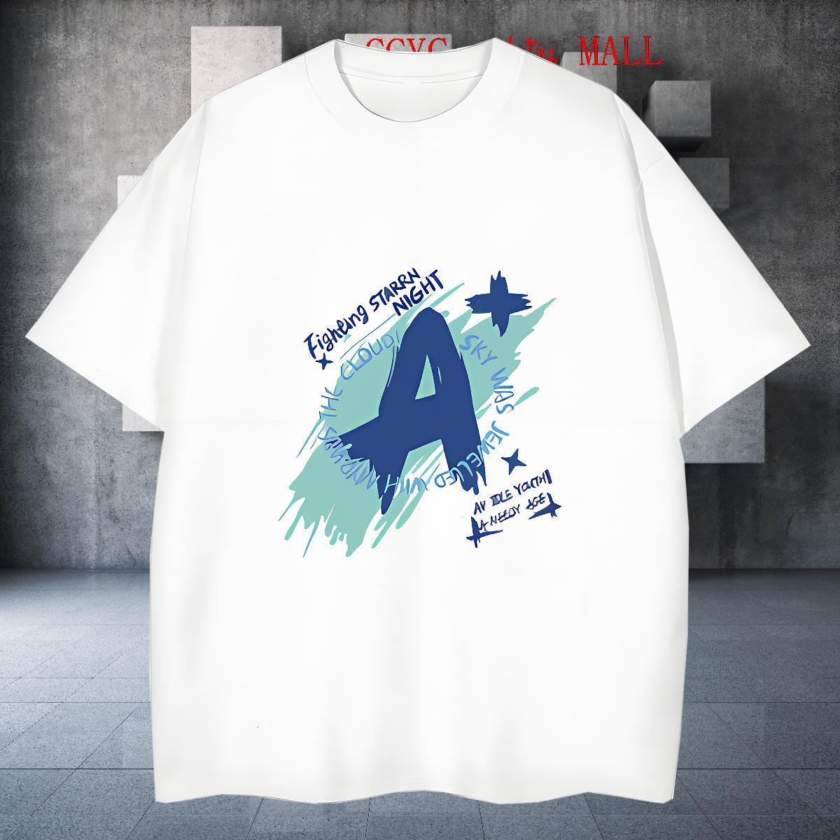 Unisex Men Tees 230g Pure Cotton Outdoor letter Plus Size Custom Breathable Soft Fashion Design Mens T Shirts Polos