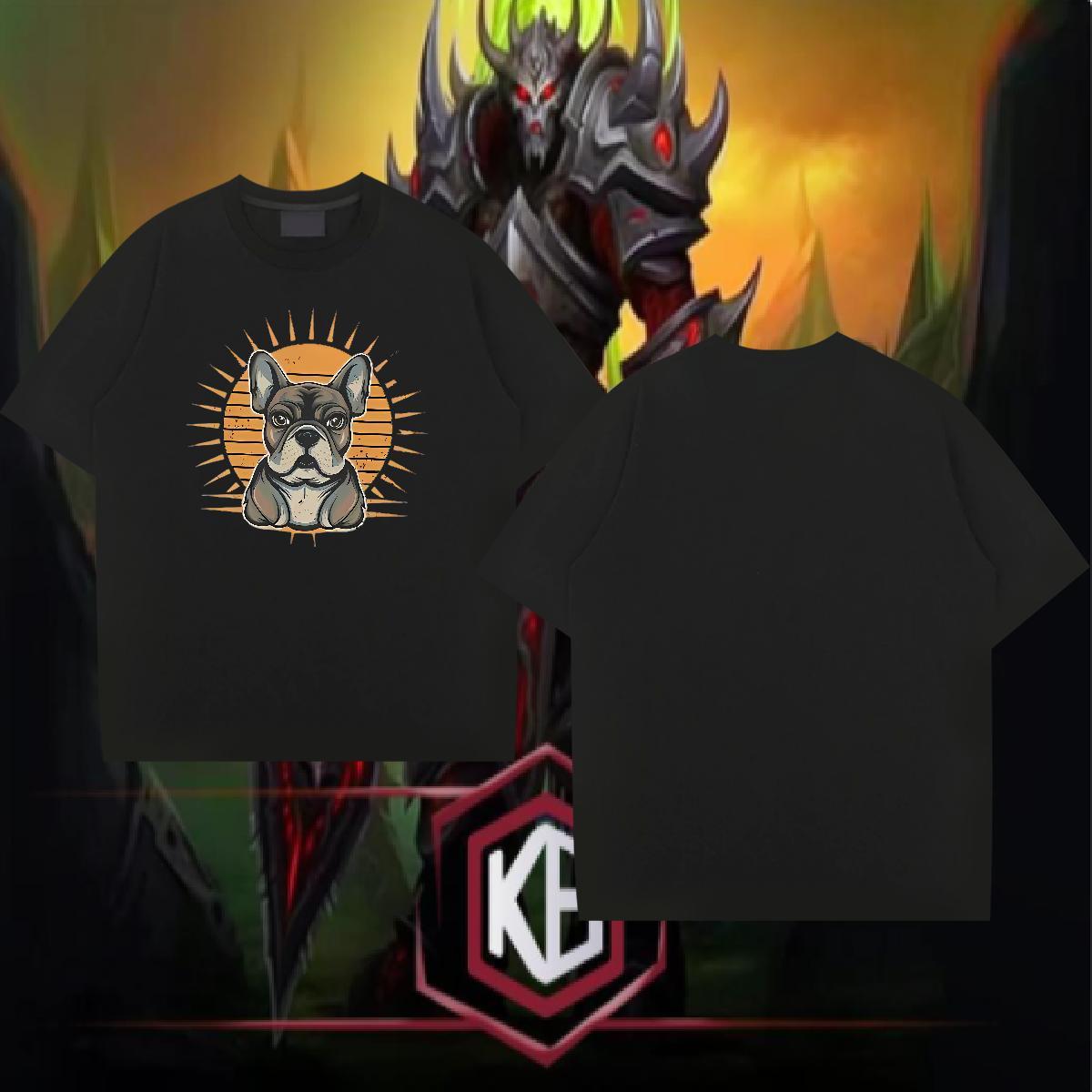 New Designer Mens T Shirts 230g Cotton dog Summer Casual Tees Shirts Breathable Short Sleeve Comfortable Men Clothes T-Shirt Custom Anime