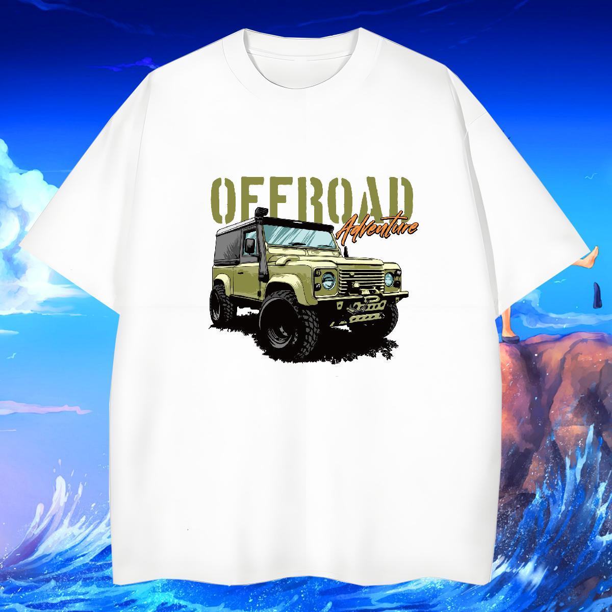 Wholesale Men Tops Tees 230g 100% Cotton Street Wear car DIY Printed Breathable Crew Neck Custom Mens T Shirts Clothes