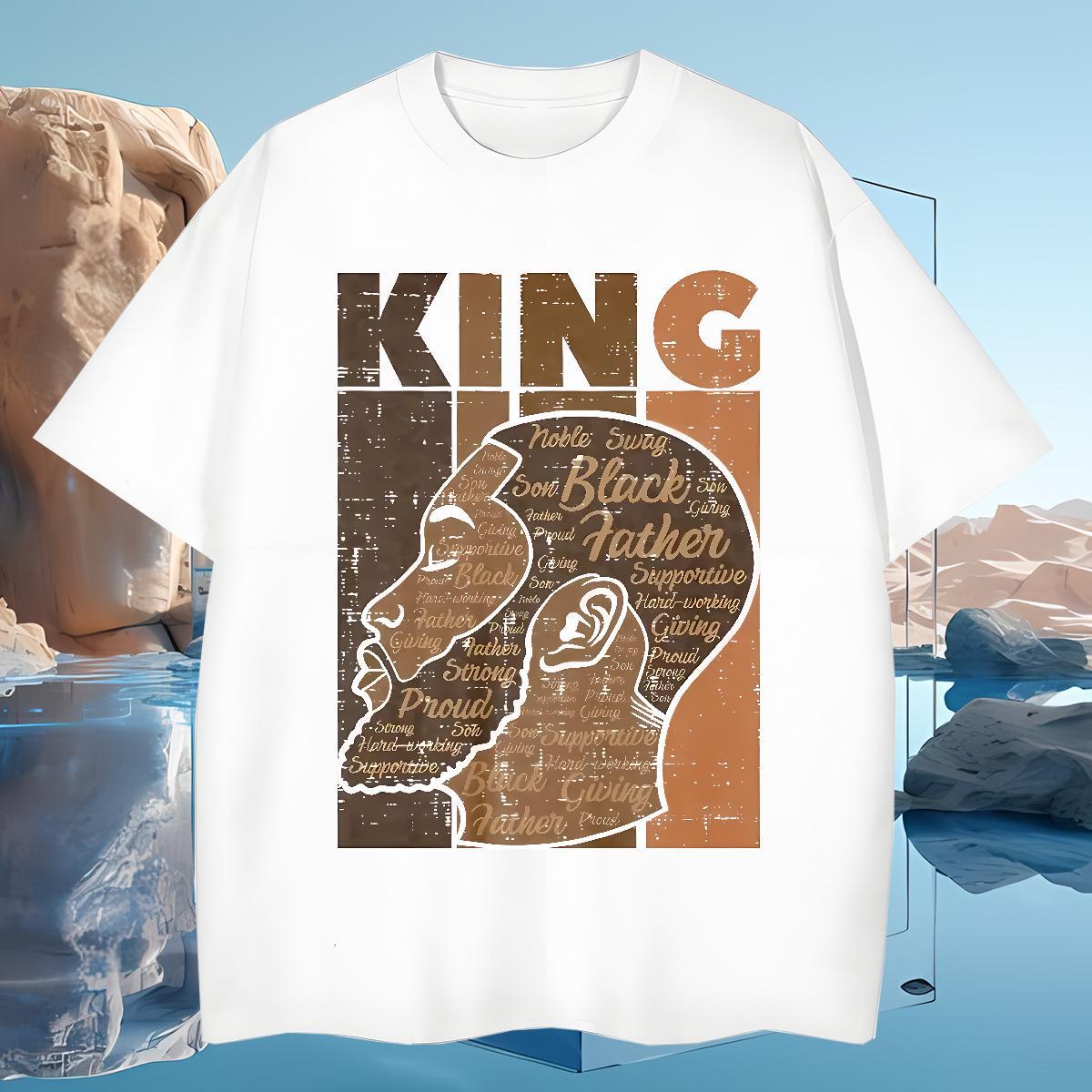 T-Shirts for Men 230g Cotton king Anime Printing Street Crew Neck Breathable Custom Anime Men Tees Designer Wholesale Tshirts