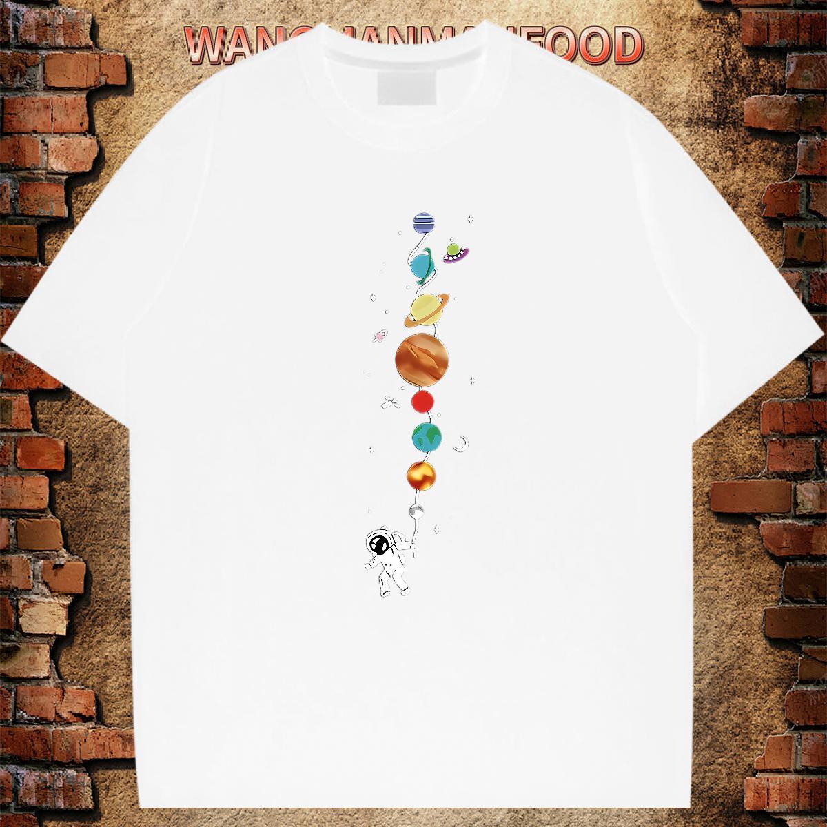 Casual New T Shirts Men star Tee Shirt 230g 100% Cotton Spring Summer Free Shipping Plus Size Custom Short Sleeve Soft Couples T Shirts