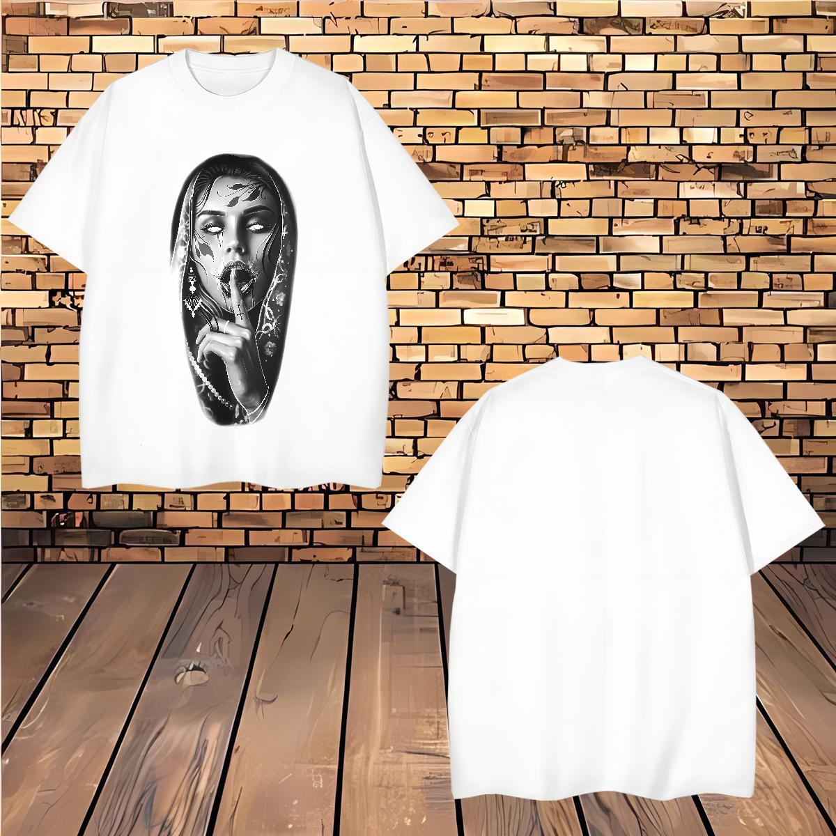 T Shirts Men 230g Cotton nun Hip Hop Breathable Soft Plus Size Cartoon Men Tshirts Fashion New Comfortable Tops Tees