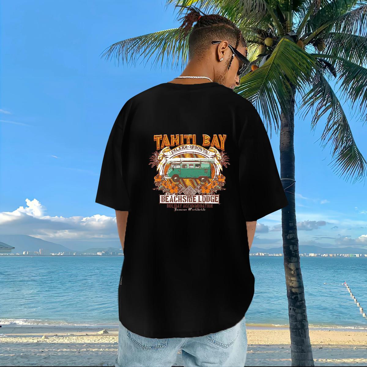 Custom Men T Shirts 230g Pure Cotton flower Summer Casual Clothings Crew Neck Popular Men Tops Tees Oversized 4XL