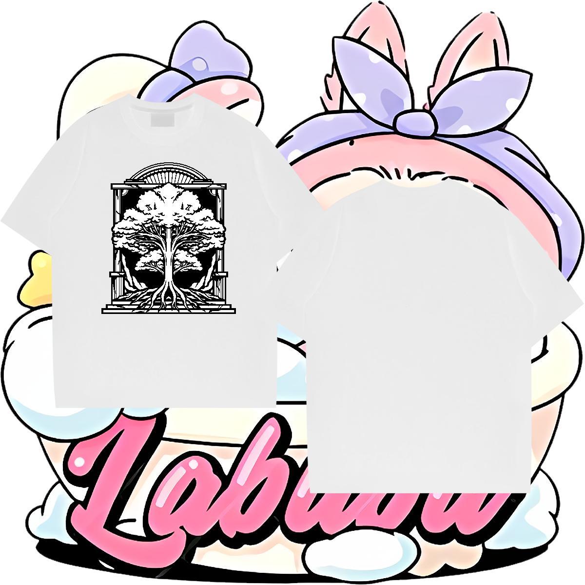 Custom Man T Shirts 230g 100% Cotton tree Casual Daily Wear Tees Shirts Pure Cotton Cool Men Tees Anime Print