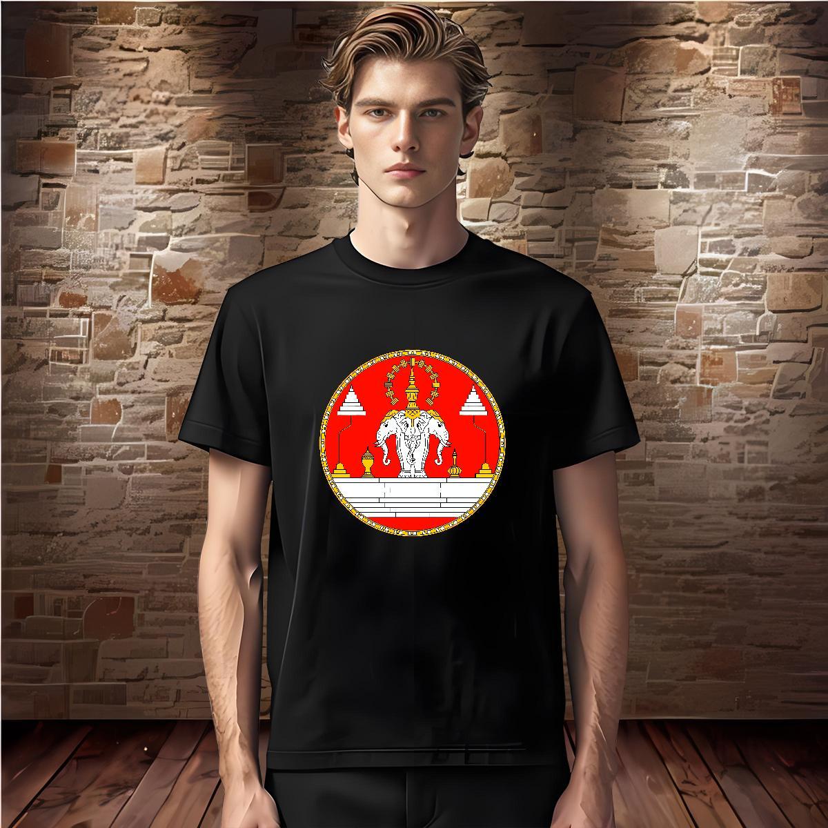 2024 DIY Mens T Shirts 230g 100% Cotton elephant Casual Beach Wear Breathable Crew Neck Comfortable Men Tops Tees Cartoon Printing L-4XL