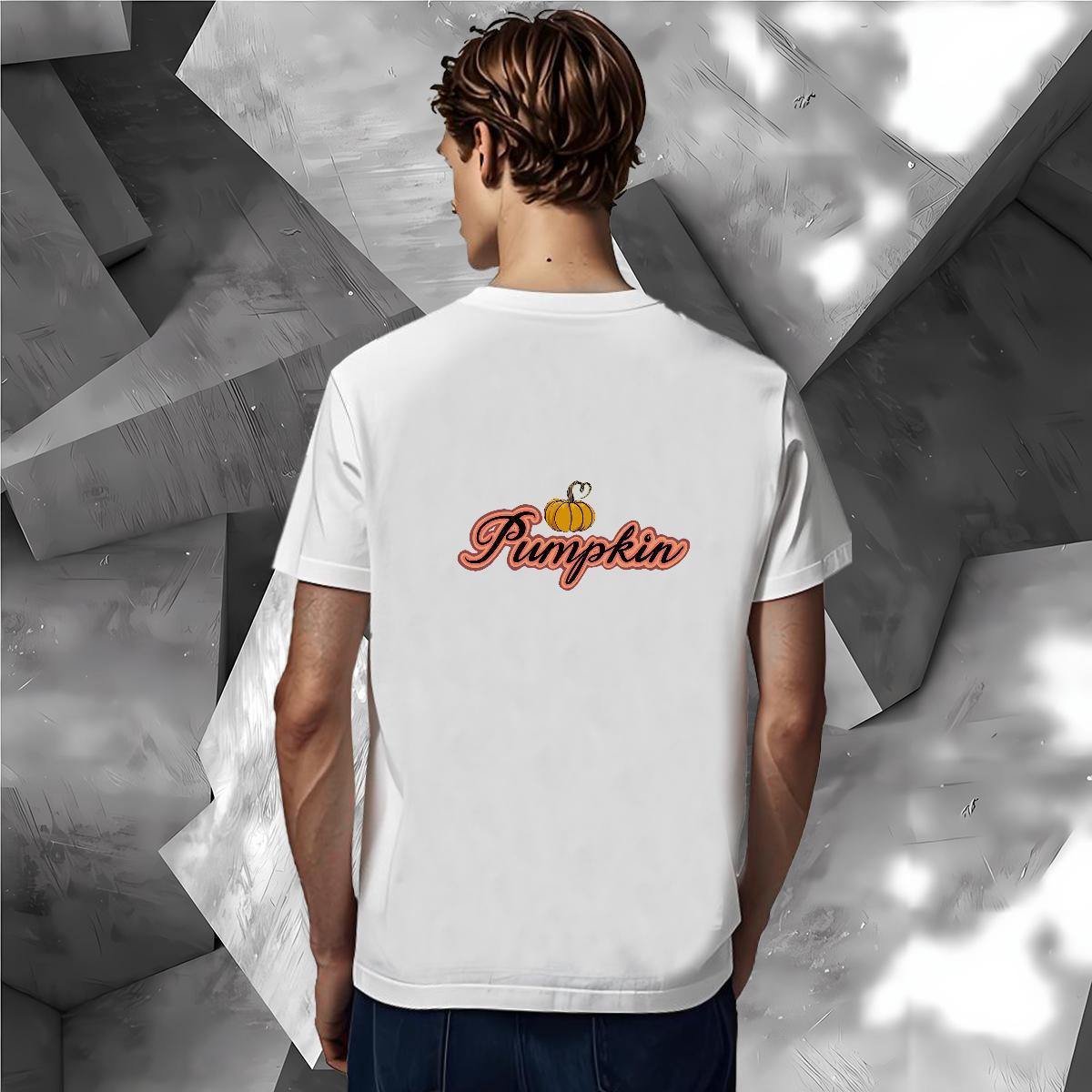 Wholesale T shirt 230g Cotton pumpkin Daily Wear Tees Breathable Short Sleeve Comfortable Tshirt for Man Woman Oversized 3XL 4XL