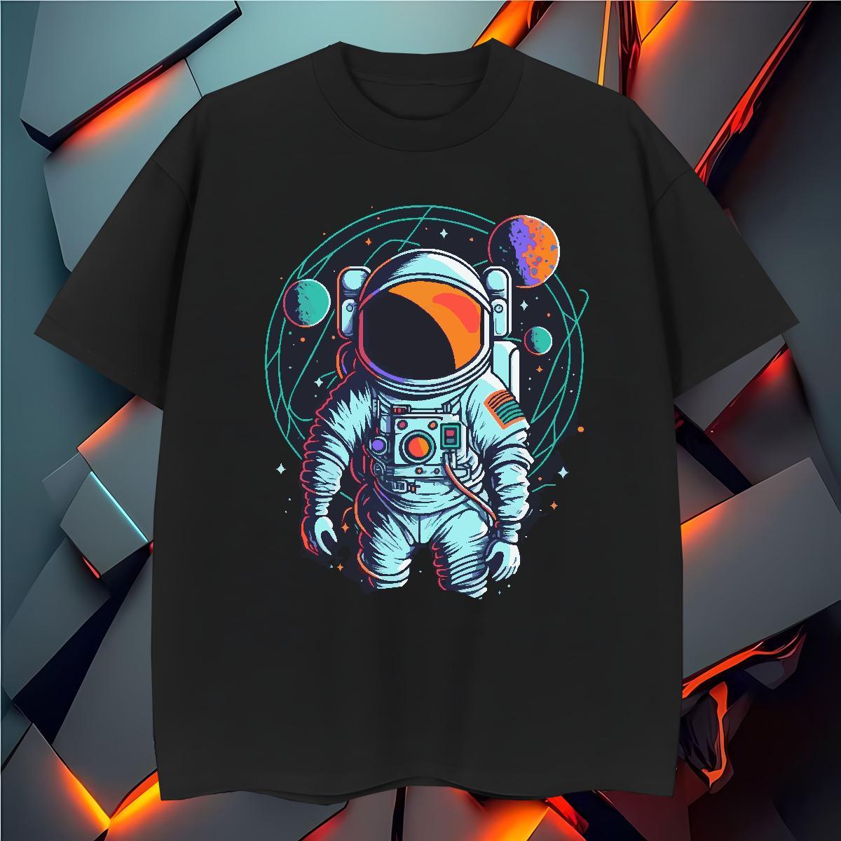 T-Shirts 230g Cotton universe Home Outdoor Breathable Soft Custom Cartoon Men Tshirts 2024 Designer Free Shipping Tops Shirt