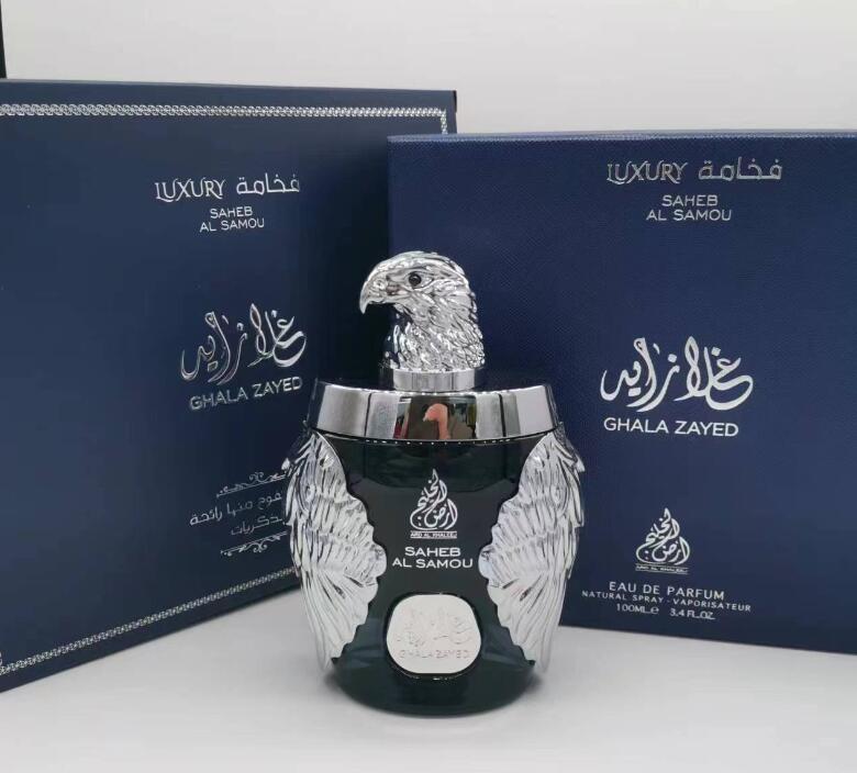 Ghala Zayed Perfume 100ml Eagle Fragrance Men Women Eau De Parfum Long Lasting Smell EDP Middle East Arabian Royal Golden Cologne Spray High Quality l