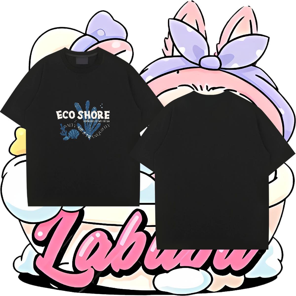 2024 Summer Mens T Shirts 230g Cotton tree Street Wear Tops Tees Breathable Short Sleeve TOP Quality Couples T Shirts Graphic