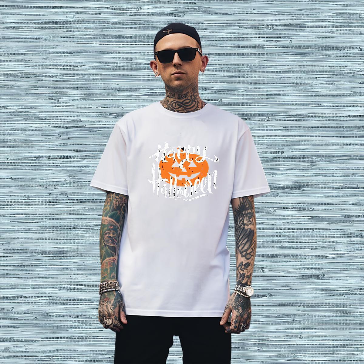 T shirt 230g Cotton halloween Outdoor Pure Cotton Customized Print Men Tshirts Free Shipping Popular Clothings