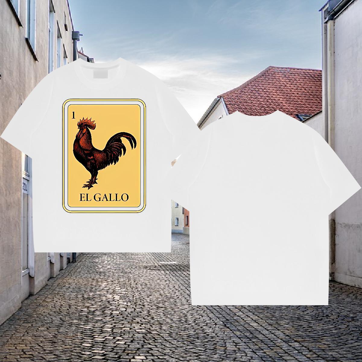 Brand Mens T Shirts 100% Cotton 230g chicken Casual Polos O Neck Short Sleeves Cool Men Clothes T-Shirt Oversized 4XL