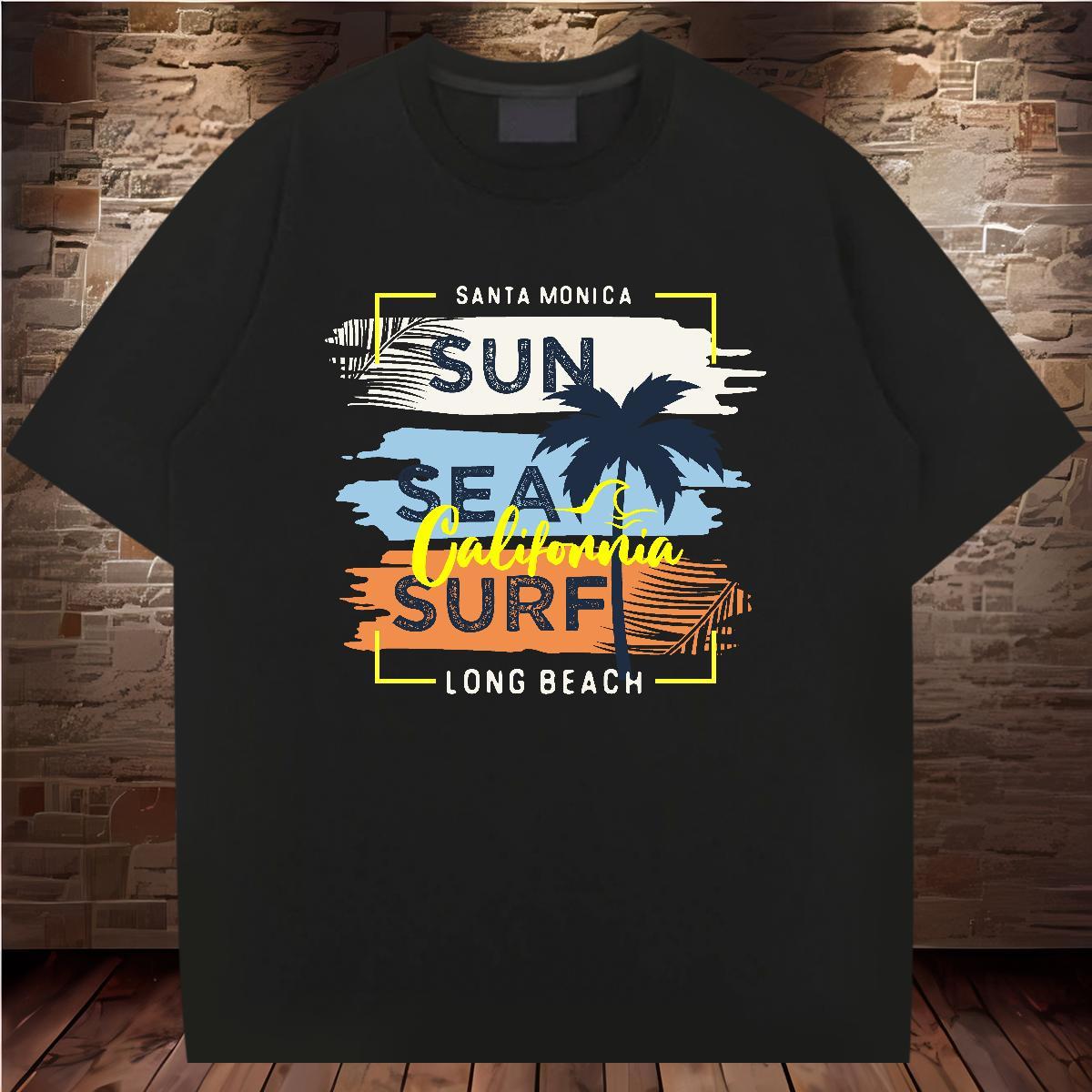 Fashion Design T-Shirts for Men 230g Pure Cotton tree Casual Tops Tees Breathable Popular Mens Tshirts Anime Print