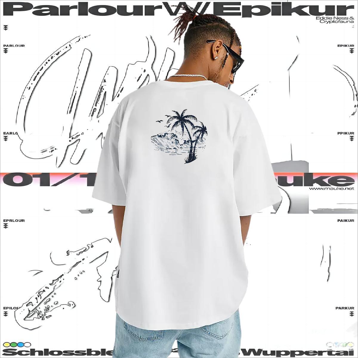 2024 Designer T-Shirts 230g Pure Cotton tree High Street Hip Hop Tee Shirt Crew Neck Breathable Comfortable Men Clothes T-Shirt DIY Logo Oversized