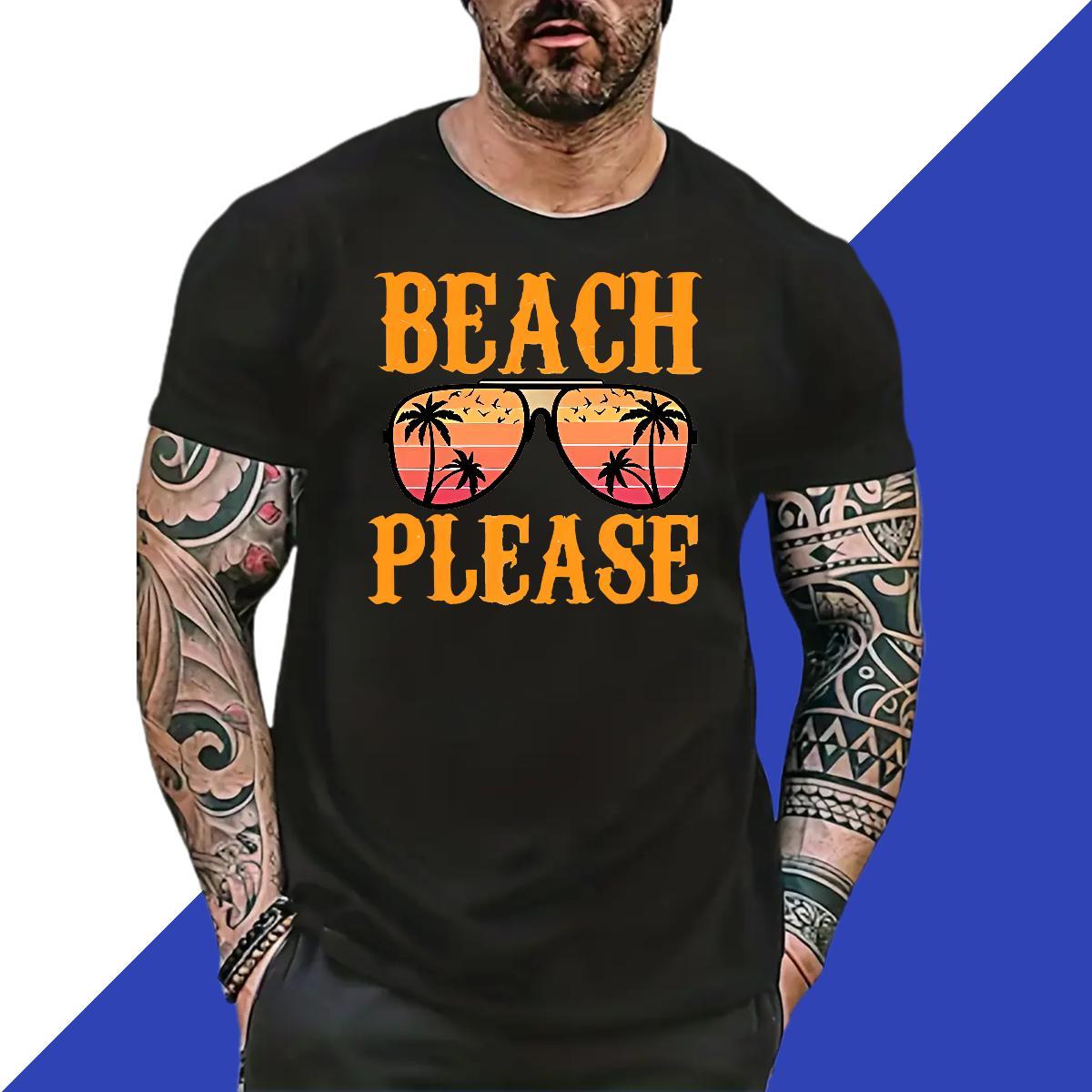 2024 Summer Men T Shirts 100% Cotton 230g tree Sports Casual Wear Breathable Short Sleeve Cool Men Clothes T-Shirt DIY Anime