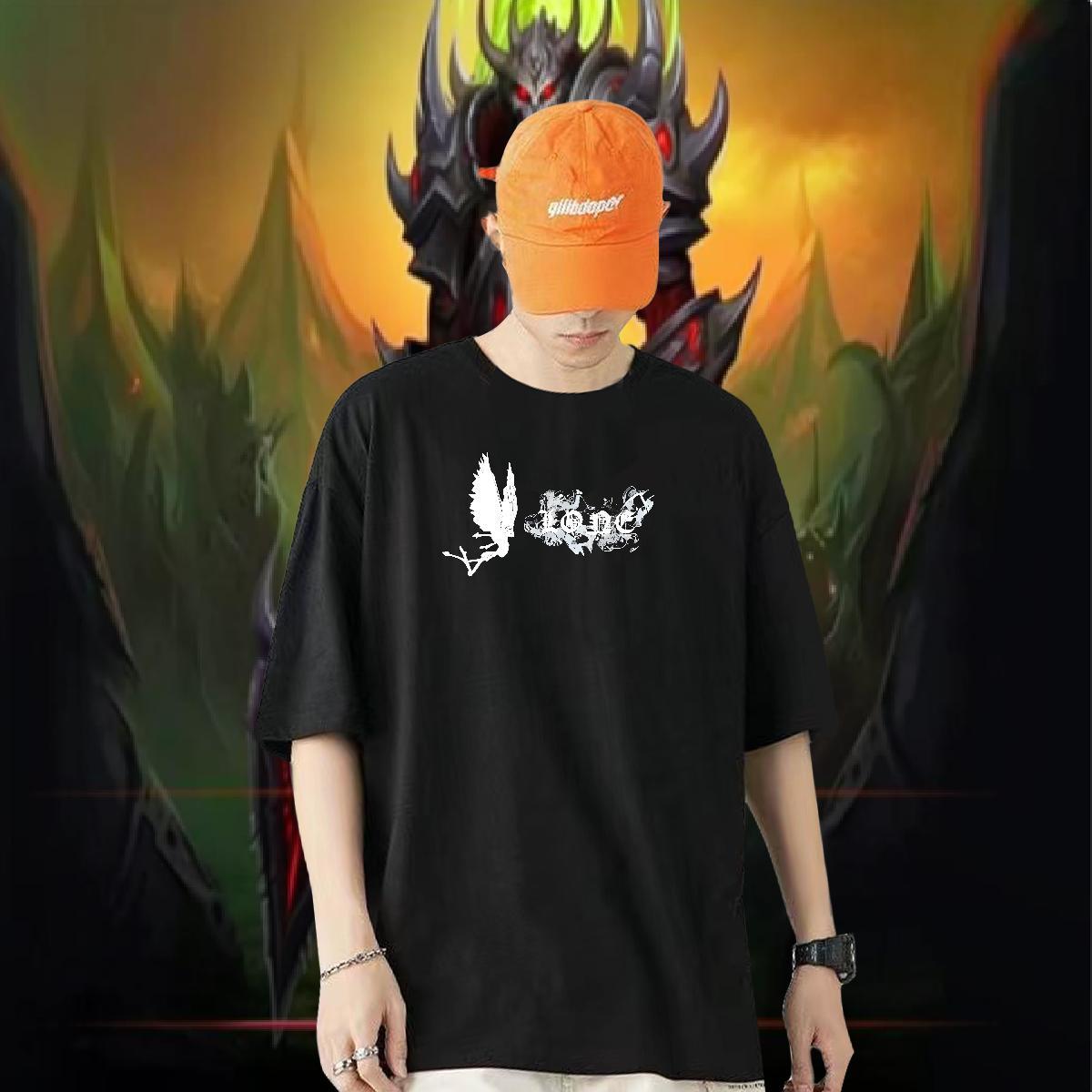 Stylist T Shirts Men 100% Cotton 230g Butterfly Casual Daily Wear Tee Shirt Pure Cotton TOP Quality Men Clothes T-Shirt Asian Size