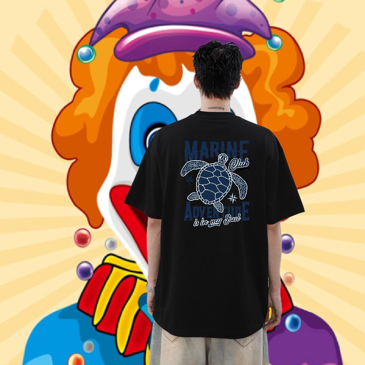 Fashion Casual Man T Shirts 230g 100% Cotton Street Wear Polos Short Sleeve Soft Brand Couples T Shirts Custom Printed