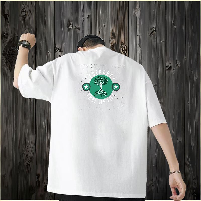 2024 Designer T-Shirts for Men 100% Cotton 230g tree Casual Tshirts Round Neck Short Sleeve Classic Men Tops Tees Oversized