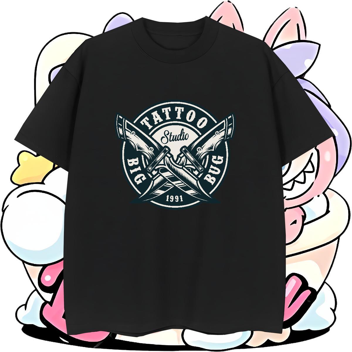 Cool Men Tops Tees 230g 100% Cotton Casual tool Customized Breathable Short Sleeve Classic Casual T-Shirts Wear