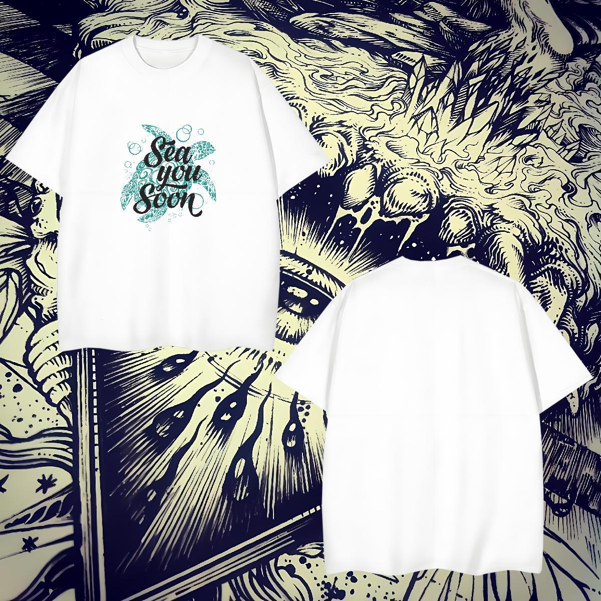2024 Designer Mens T Shirts 100% Cotton 230g Hip Hop Street Polos Breathable Crew Neck High Quality Men Tshirts Custom Big Size