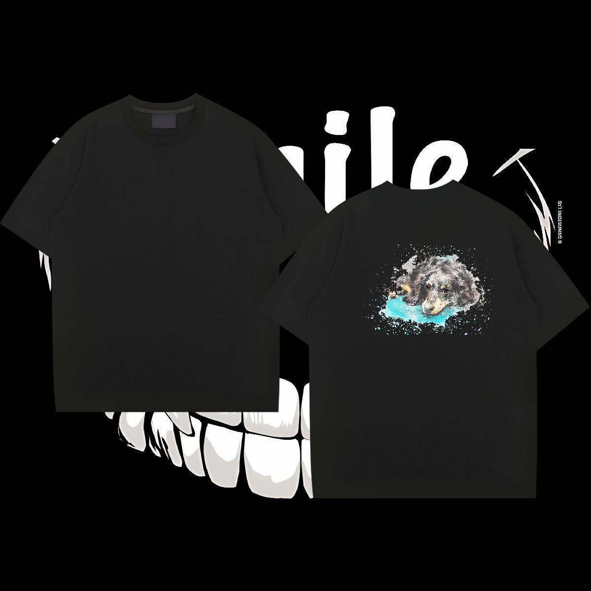 2024 New Man T Shirts 100% Cotton 230g dog Sport Tees Shirts Pure Cotton Comfortable Tshirts Custom Print Oversized