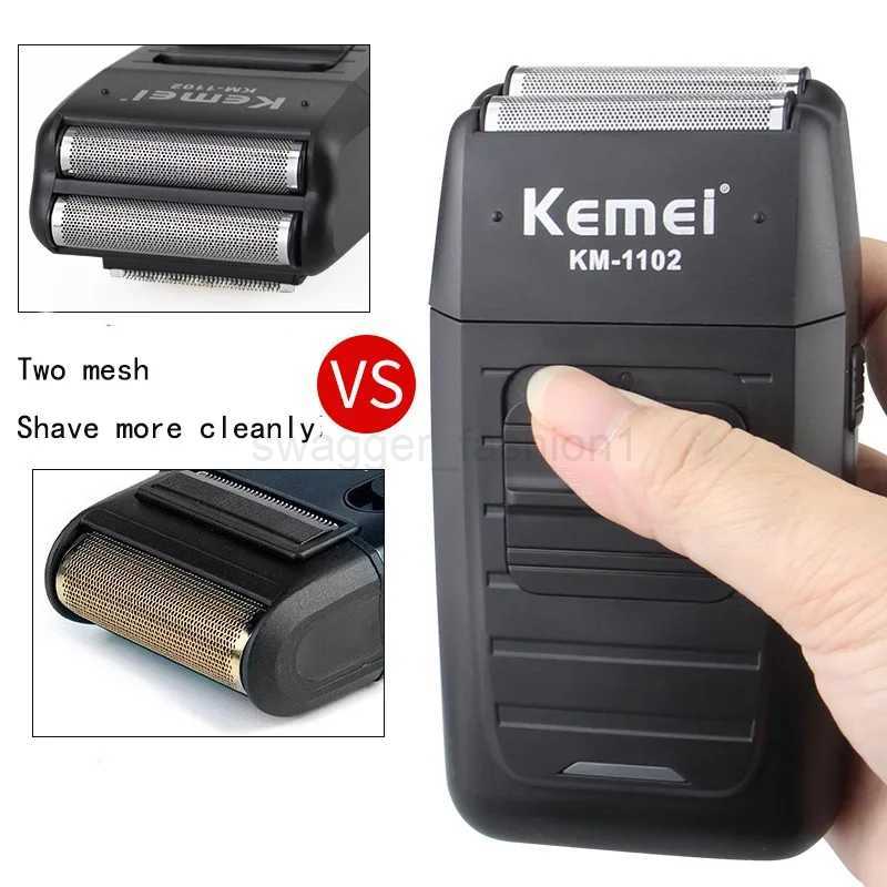 Kemei KM-1102 Electric Foil Shaver Bald Head Men Razor Skin Fade Rechargeable Beard Trimmer Face Care Shaving Machine for BarberXJ240806