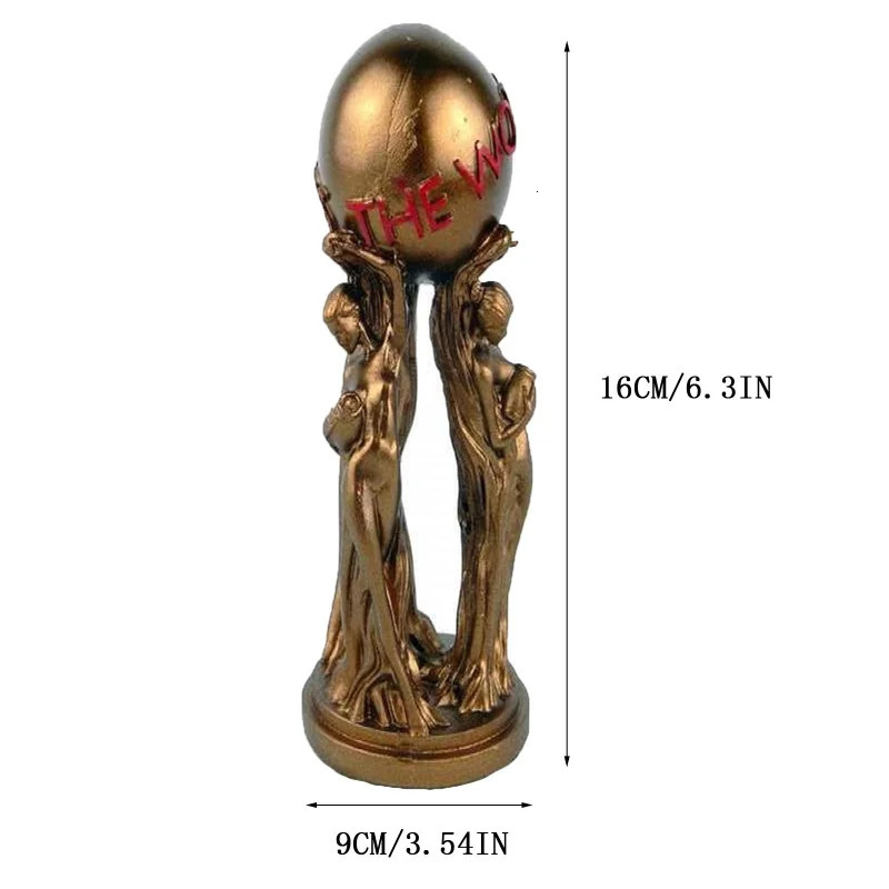 The World Is Yours Resin Statue Ornaments Miniatures Home Decoration Crafts Office Desktop Sculpture Collectible Figurine 240806