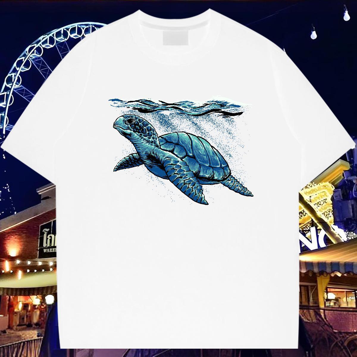 T Shirts Men 230g 100% Cotton Home Outdoor Breathable Short Sleeve Anime Print Men Tops Tees Designer Fashion Soft Tee Shirt