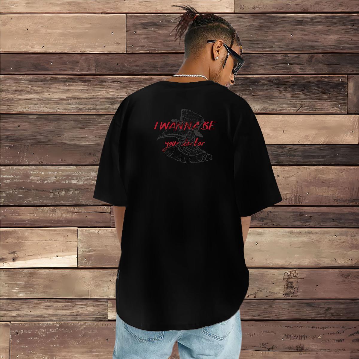 Fashion Design T Shirt For Man 230g Cotton bird Street Tees Shirts Short Sleeve O-Neck Free Shipping Men Clothes T-Shirt Cartoon Printing L-4XL