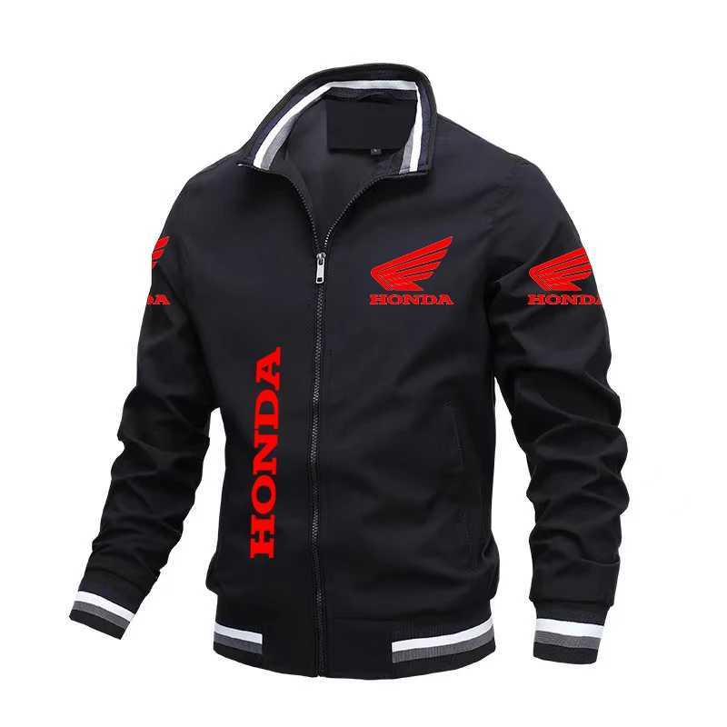 Men's Jackets Honda Red Wing HRC Racing Print Men Women Jacket Windbreaker 2024 Autumn Outerwear Loose Motorcycle Bike Coats z240806