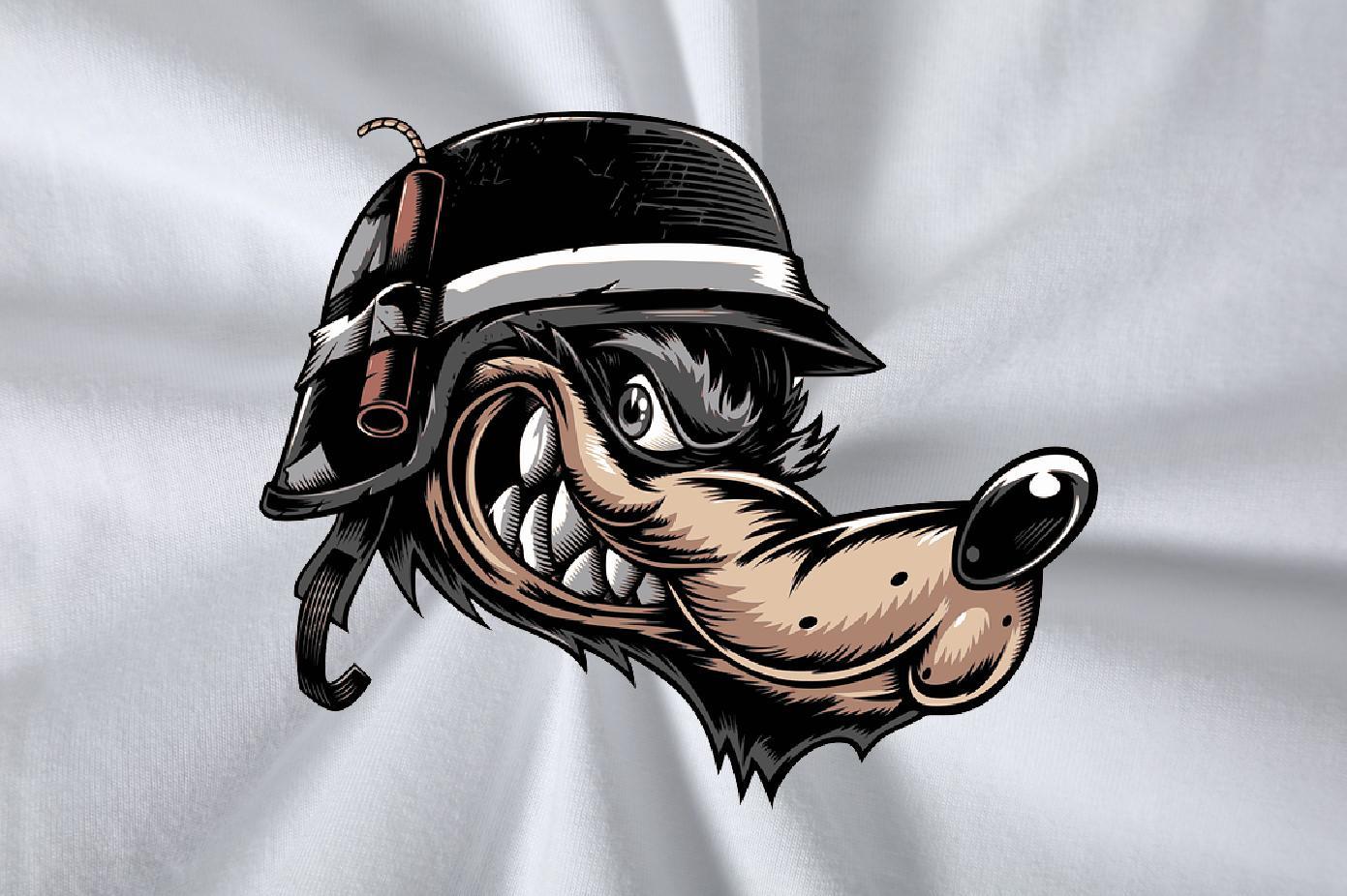 Designer T-Shirts 230g 100% Cotton wolf Street wear Hip Hop Tees Shirts Short Sleeve Soft Unisex Mens Tshirts Skull
