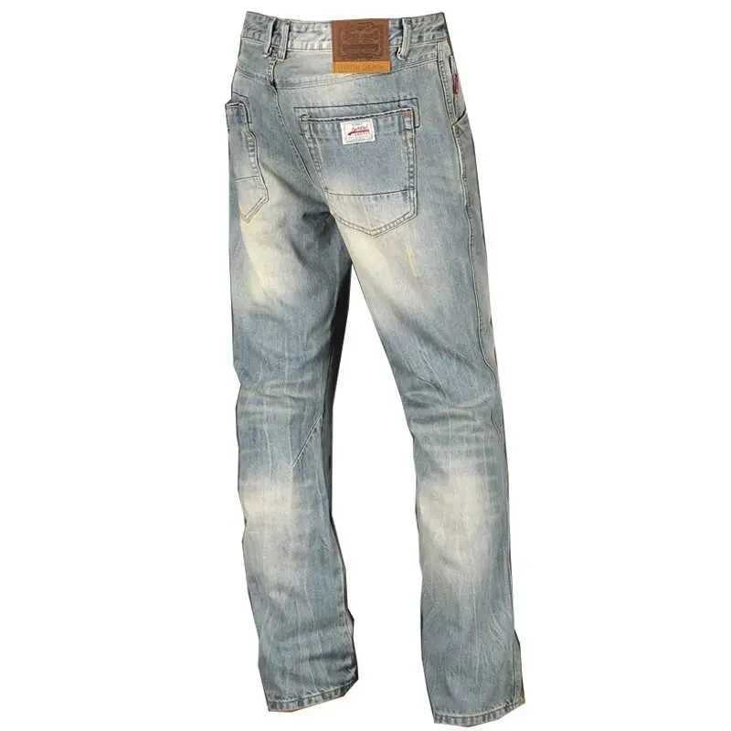 Mens Boot Cut Jeans Slightly Flared Slim Fit Blue Black Trousers Designer Classic Male Stretch Washed Street Denim Vintage PantsM240803