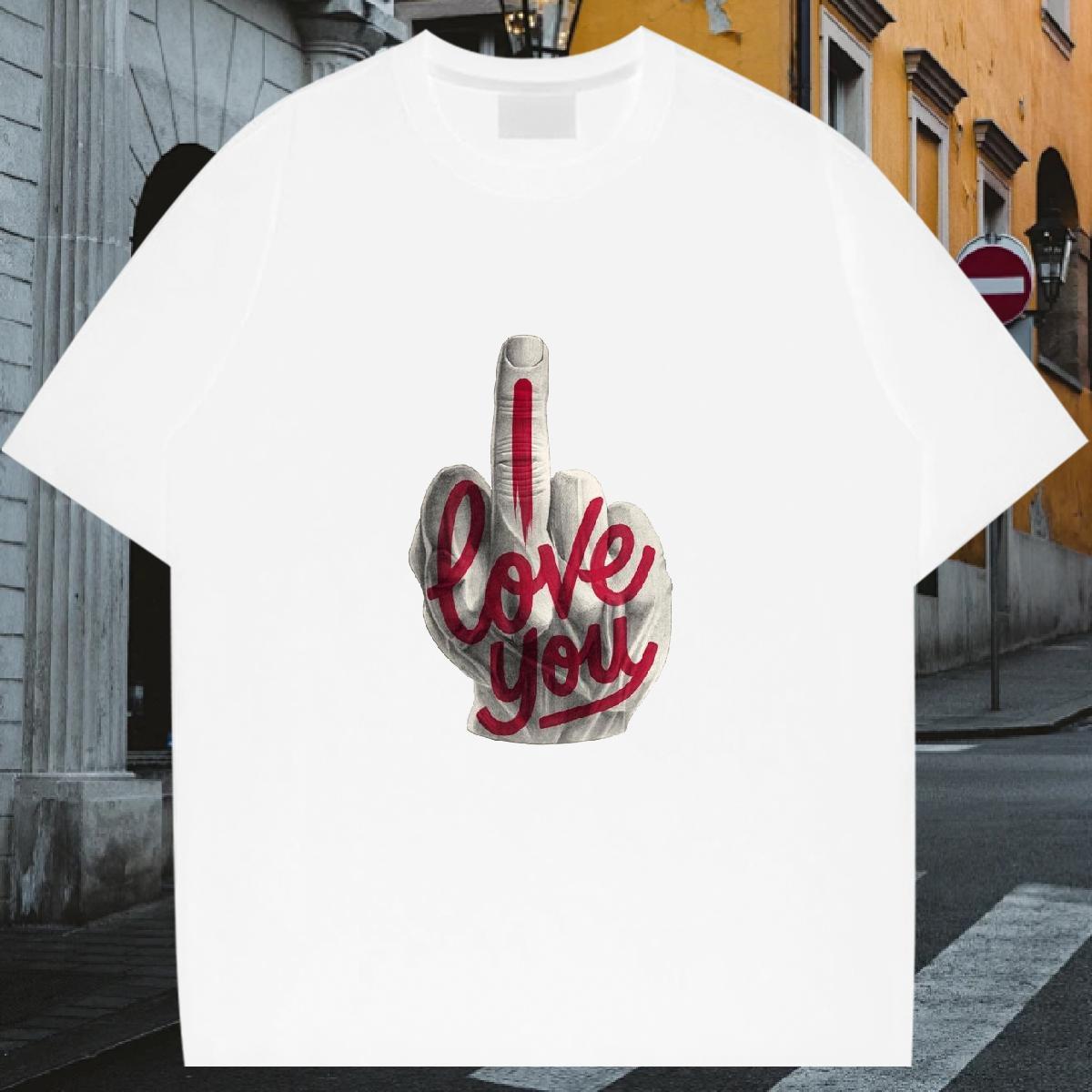 T Shirt For Man 230g Pure Cotton hands Spring Summer Short Sleeve O-Neck DIY Printed Mens Tshirts Customized Soft Tops