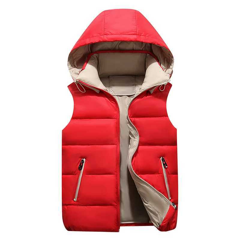 Fashionable childrens cotton vest matching clothing for parents and children boys and girls sleeveless jacket 100-185CM waist jacketW240724