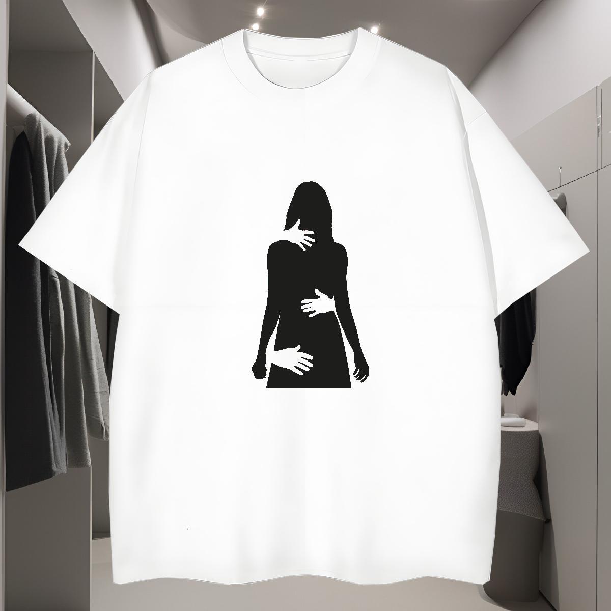 T Shirt For Man 230g 100% Cotton icon Summer Casual Crew Neck Skull Mens Tshirts Classic Loose Fit Clothes