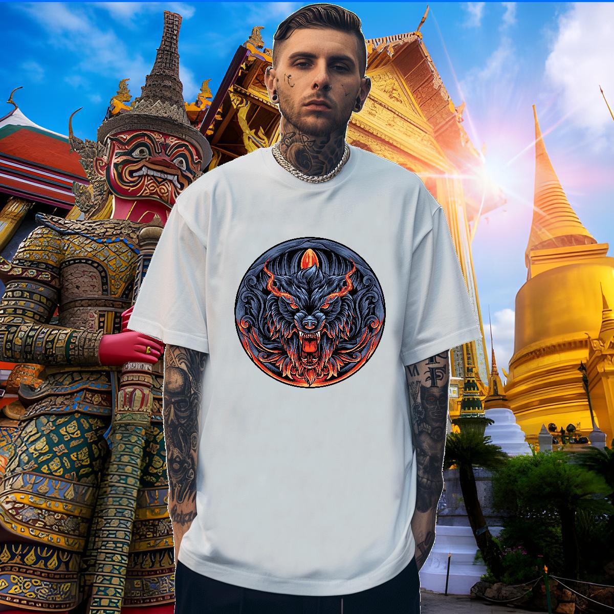 Soft Men Tees 100% Cotton 230g T-Shirts Spring Summer Breathable Custom Cartoon 2024 Designer Wear