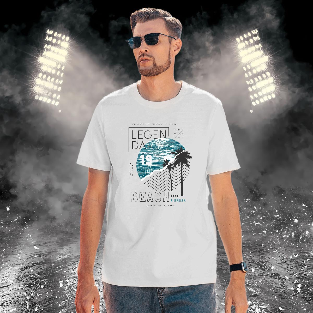 Designer Fashion T Shirts Men 230g 100% Cotton sea Street Wear Clothings Crew Neck TOP Quality Men Clothes T-Shirt Custom Anime