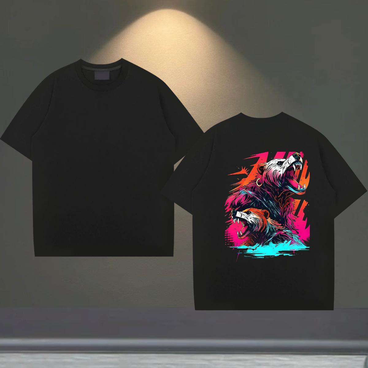 New Man T Shirts 100% Cotton 230g Hip Hop Street Tees Shirts Crew Neck Breathable Cool Design Tshirt for Man Woman Custom Print Plus Size