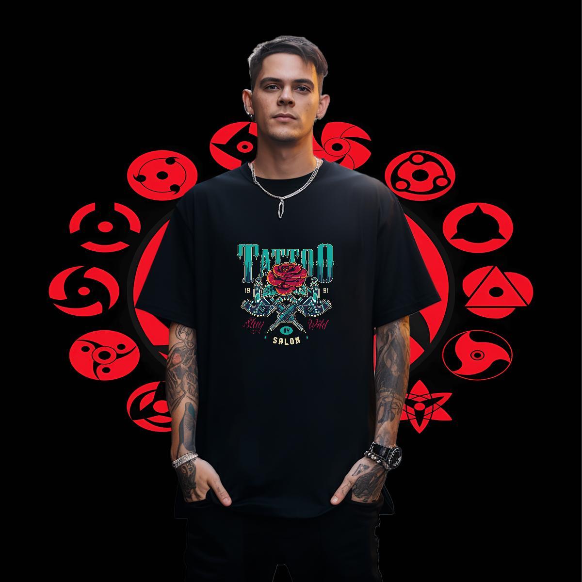 Comfortable Mens Tshirts 230g 100% Cotton Daily Outfit tool Oversized 4XL Breathable Customized T Shirt For Man Clothes