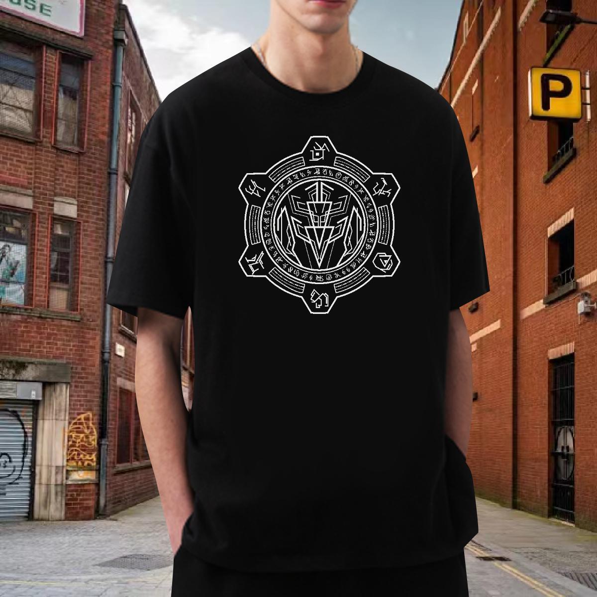 T-Shirts for Men 230g Cotton Lines Street Crew Neck Breathable Oversized Men Tees DIY Customized Cool Design Tops Tees