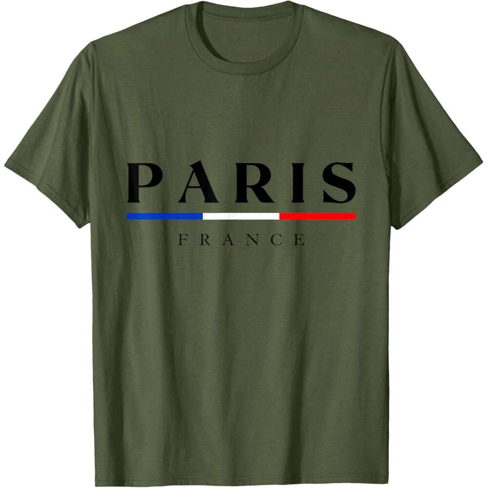 T shirt Mens Paris With France Flag Novelty Graphic Tees Cool Designs T-Shirt shirts tshirt graphic tee Casual tops summer clothes Short sleeve Free s