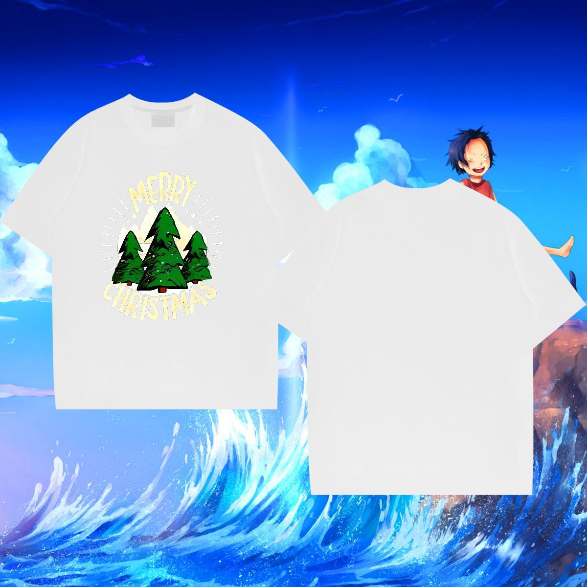 Designer Fashion T Shirts Men 230g Cotton tree Street wear Hip Hop Tees Shirts Breathable Crew Neck Loose Men Tops Tees Custom Anime