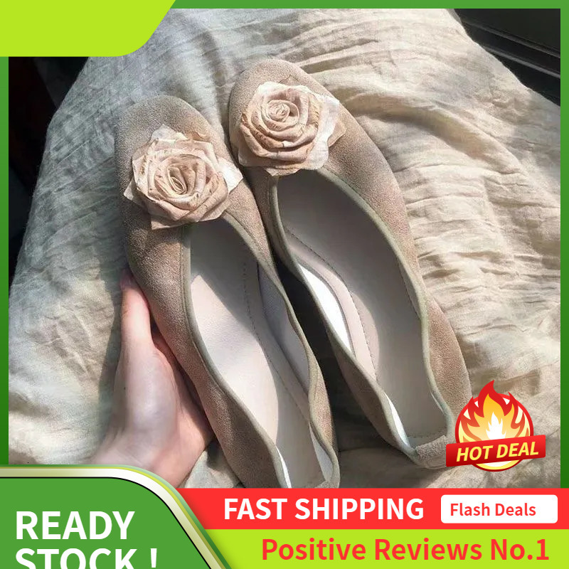 Vintage Ddmysports Women Style Design Sense Single Shoes Shallow Khaki Free Shipping Outdoor