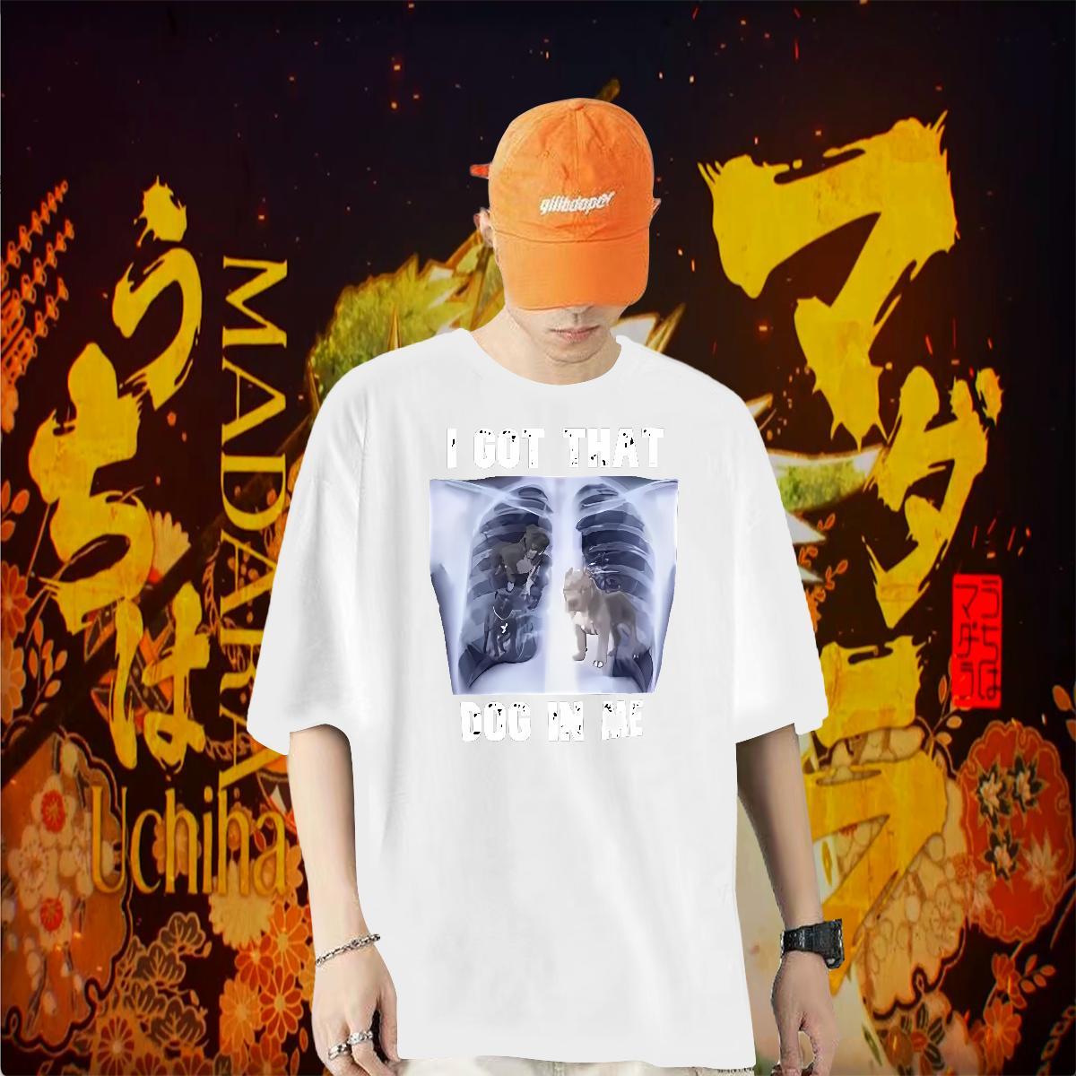 Factory Direct T-Shirts 230g Cotton Anime Printing Street Wear Breathable Short Sleeve TOP Quality Couples T Shirts DIY Logo Oversized