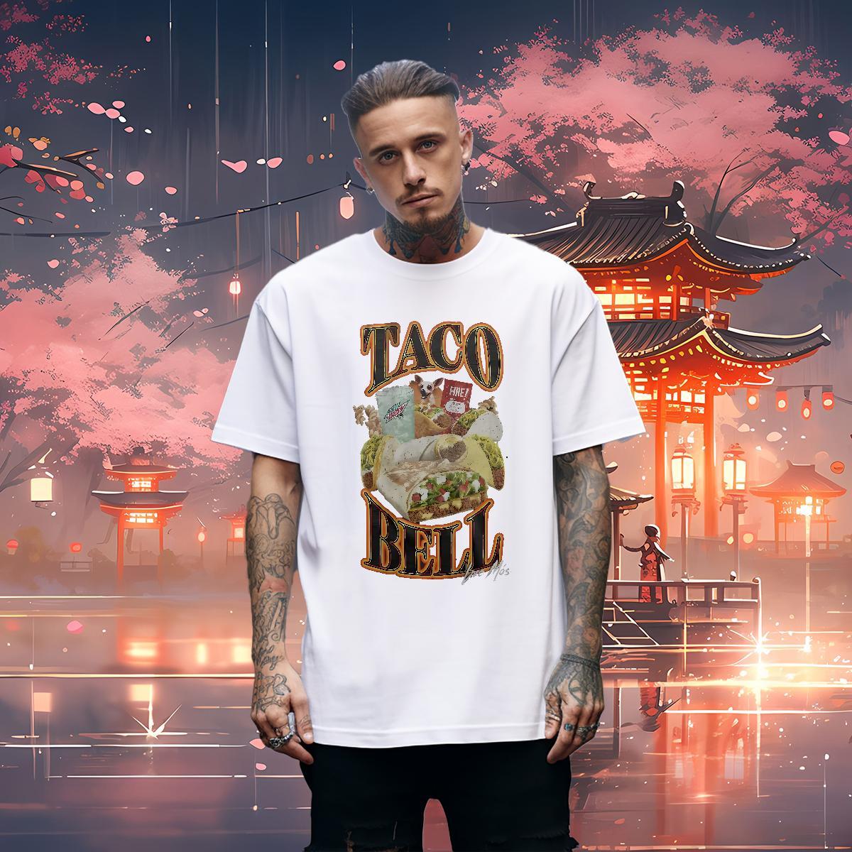 Popular Men Clothes T-Shirt 230g 100% Cotton food Men T Shirts Street Casual Breathable Short Sleeve Anime Factory Direct Clothings