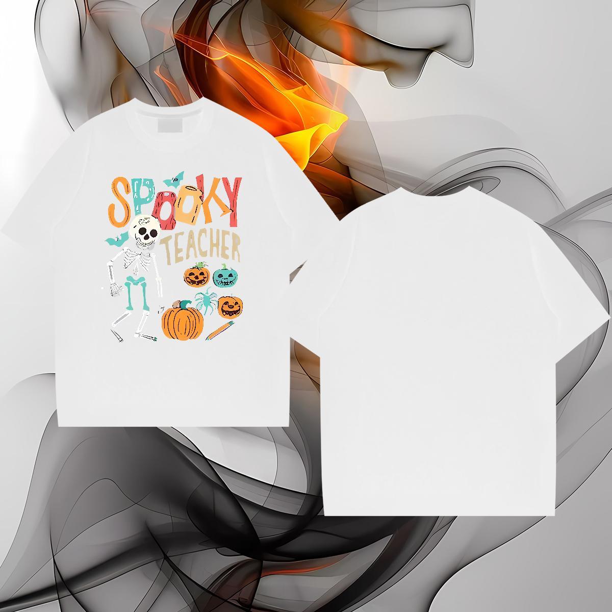 T shirt 230g Pure Cotton pumpkin Spring Summer Short Sleeve O-Neck Oversized 3XL 4XL Men Tops Tees Fashion New Free Shipping Wear