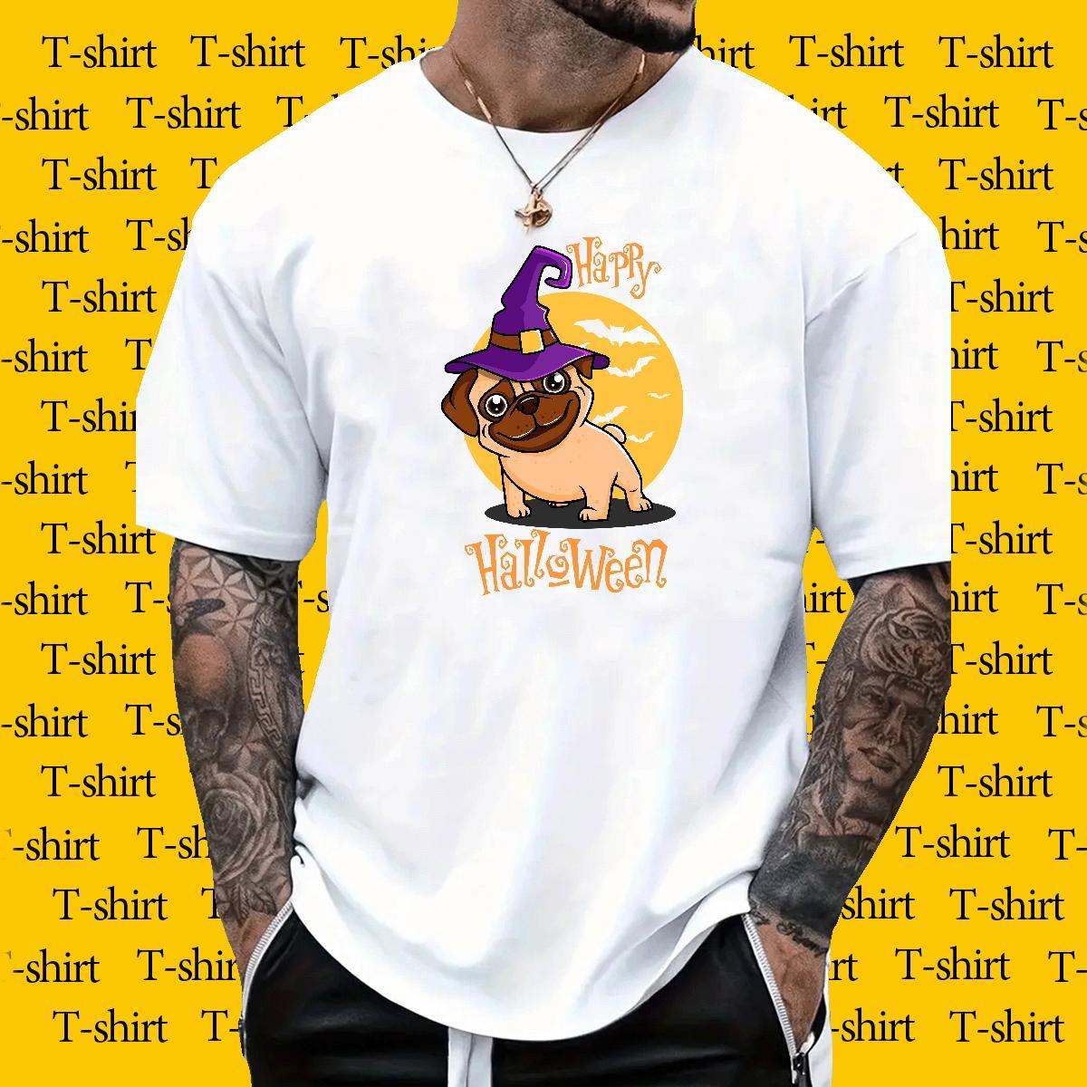 Factory Direct Men T Shirts 230g Pure Cotton Beach Tees Short Sleeve Soft Classic Men Tshirts Anime Print