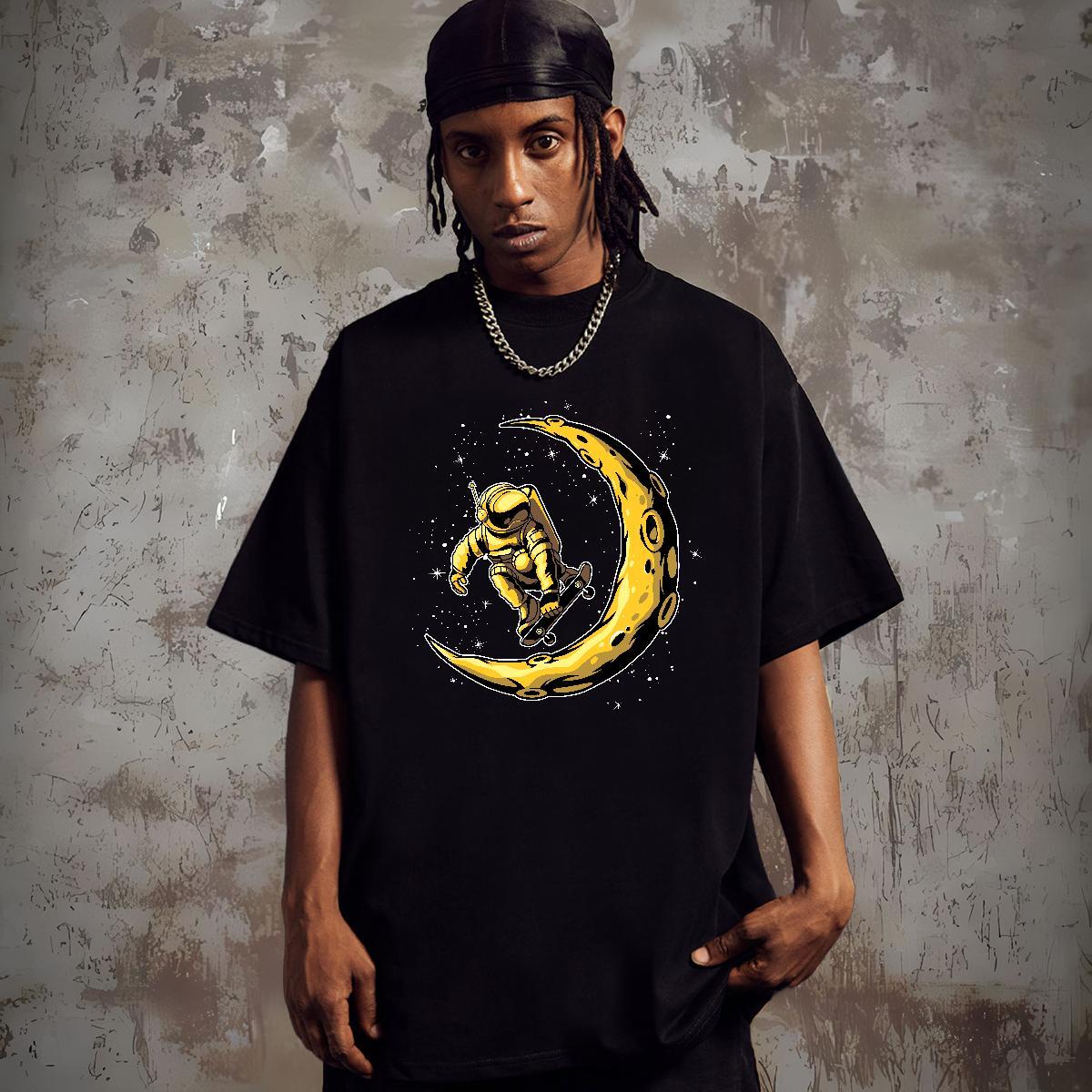 T shirt 230g 100% Cotton cosmonaut Casual Beach Pure Cotton Plus Size Custom Men Clothes T-Shirt Designer Fashion Free Shipping Tshirts