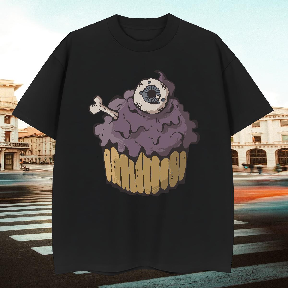 Free Shipping Men T Shirts 100% Cotton 230g cake Casual Wear Breathable Crew Neck Loose Men Clothes T-Shirt Cartoon Print