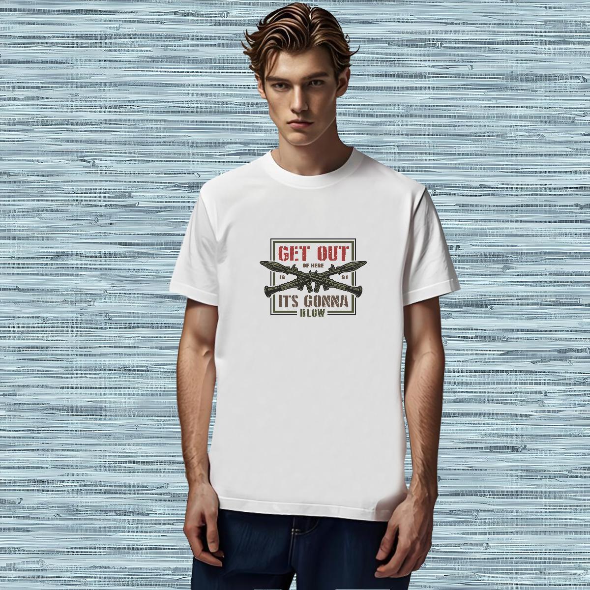 T-Shirts for Men 230g Pure Cotton gun Spring Summer Breathable Custom Big Size Tshirt for Man Woman Classic Casual Loose Tees Shirts